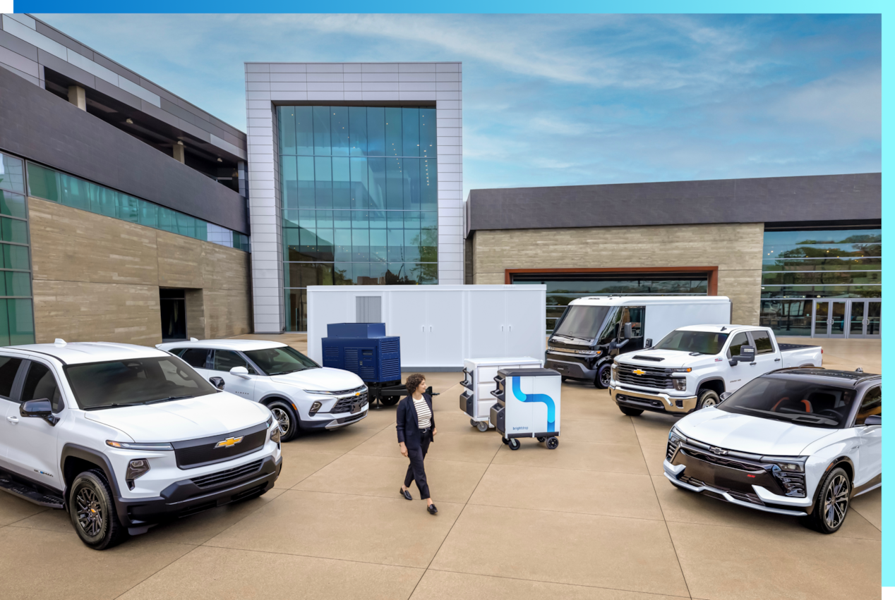 A fleet of commercial vehicles