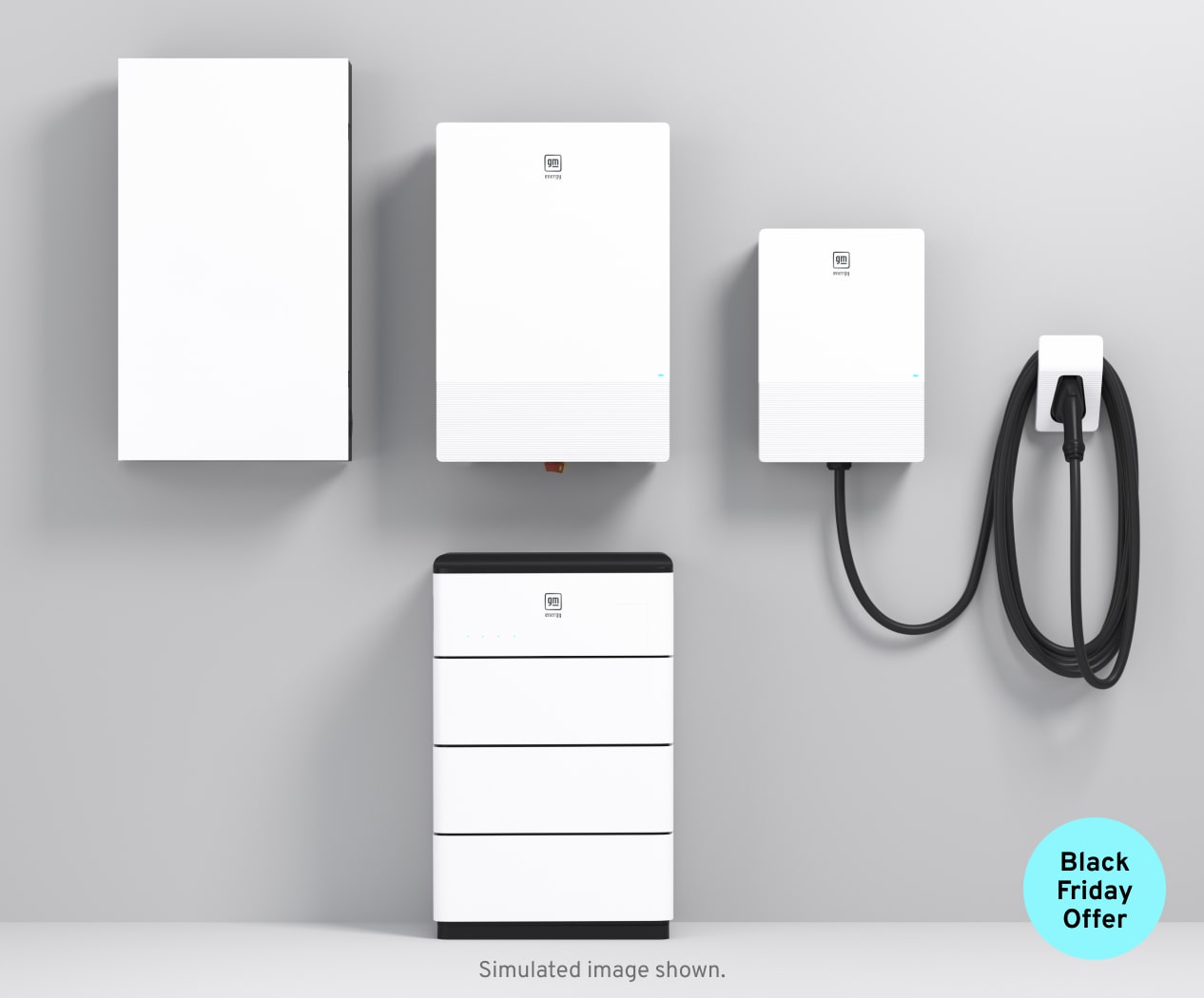 Suite of white Home Energy System charging products