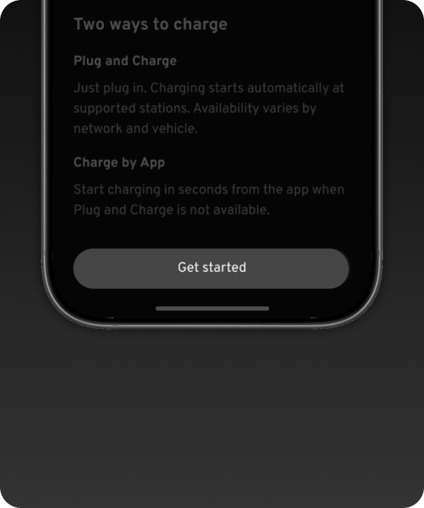 Phone screen with dropdown menu highlighting Energy Pass