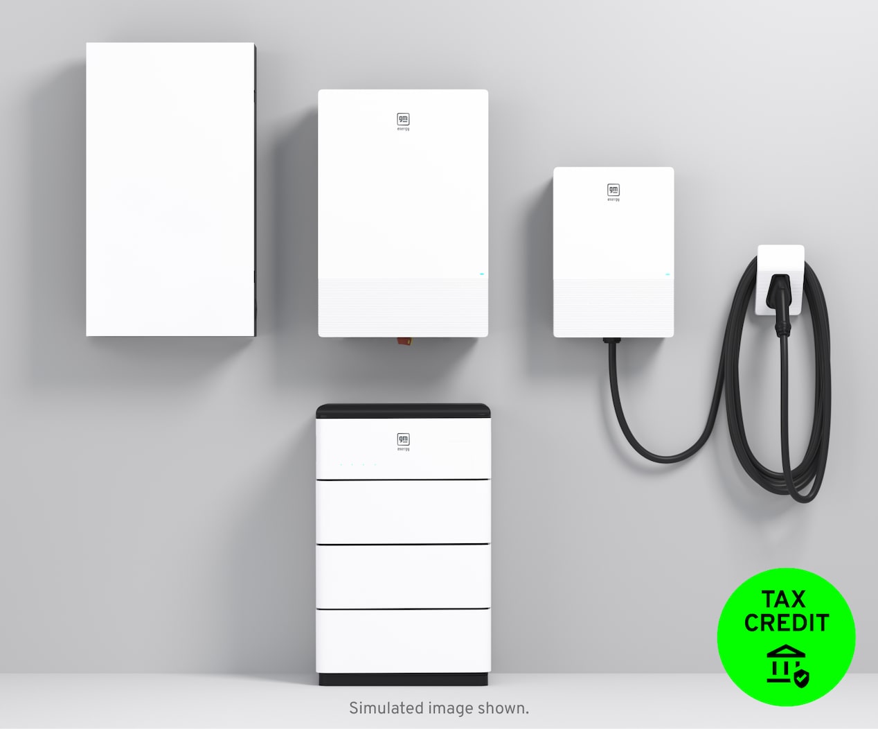 Suite of white Home Energy System charging products