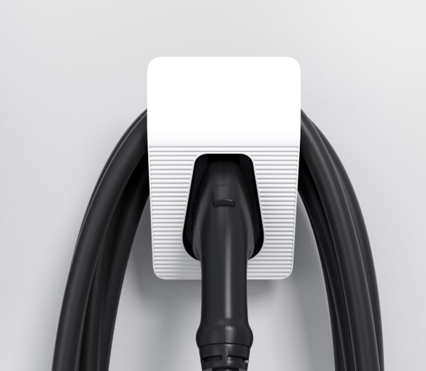 Close up shot of white GM Energy EV product