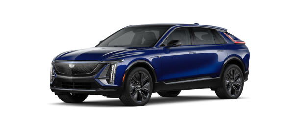 Blue Cadillac LYRIQ EV