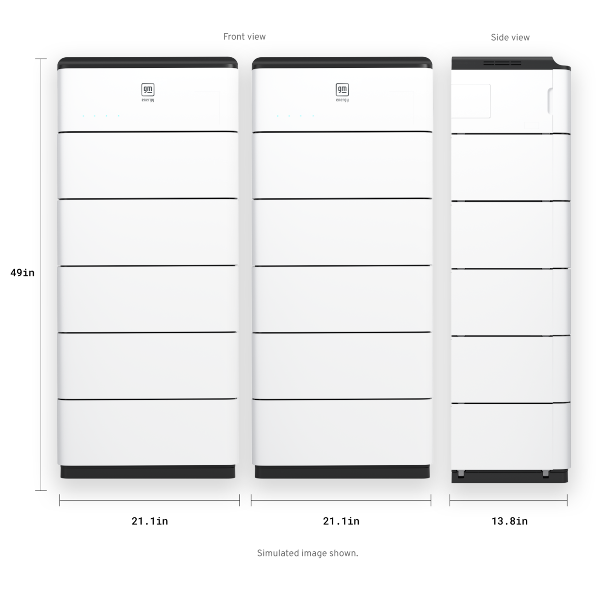 Two White GM Energy Power Banks