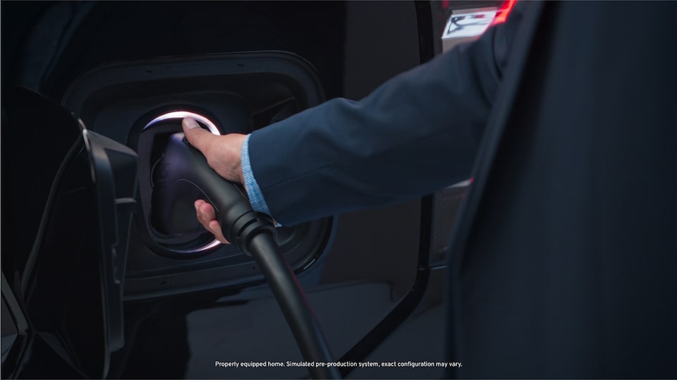 EV charger plugged into EV