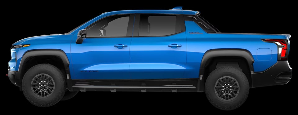 2026 Silverado EV truck in blue