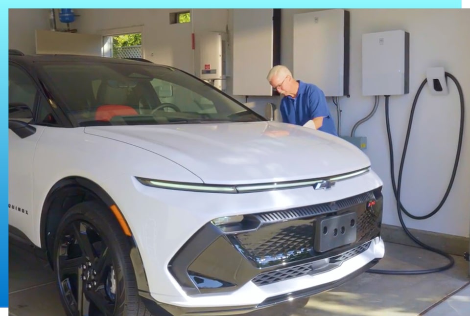 GM Energy Home System in garage