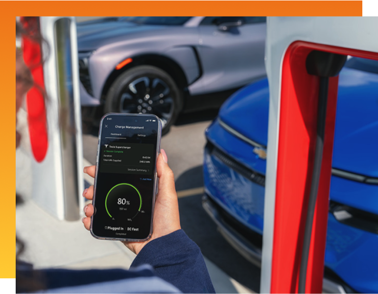 Holding phone at charging station