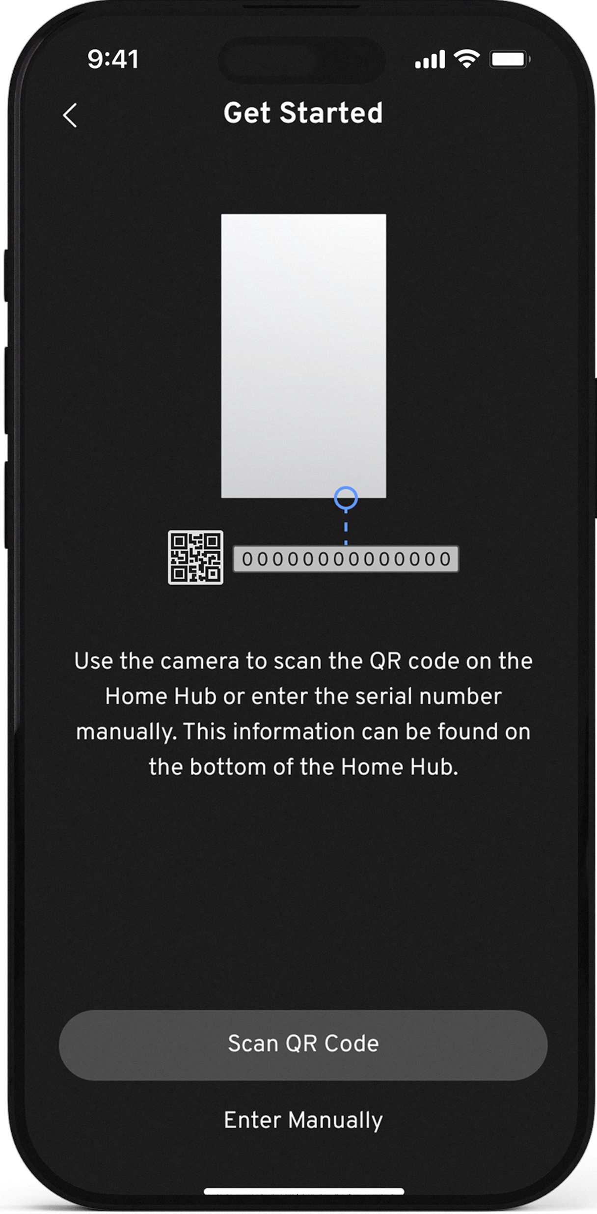 GM Energy Home Energy Management mobile app screen
