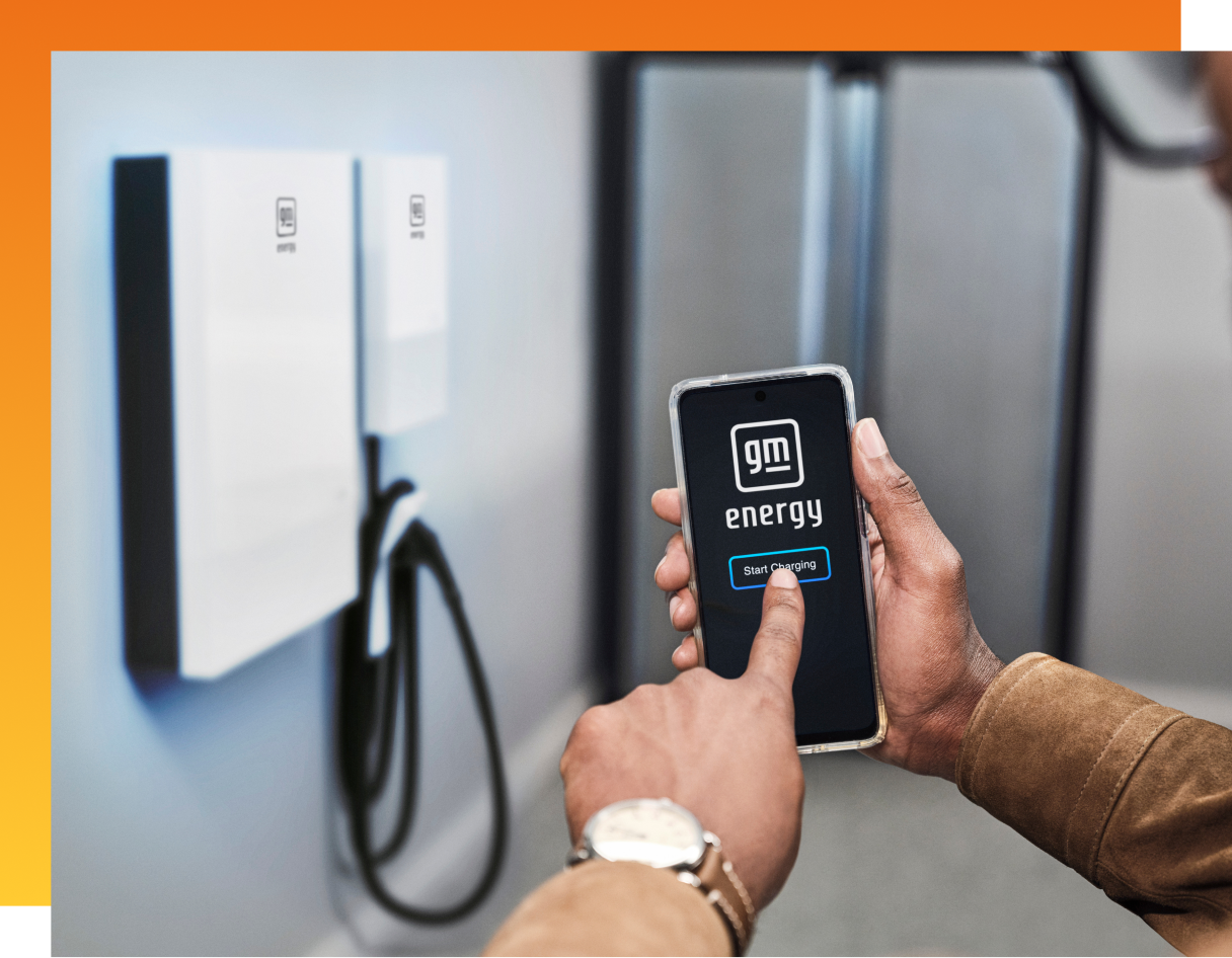 User Managing their charger with the GM Energy App